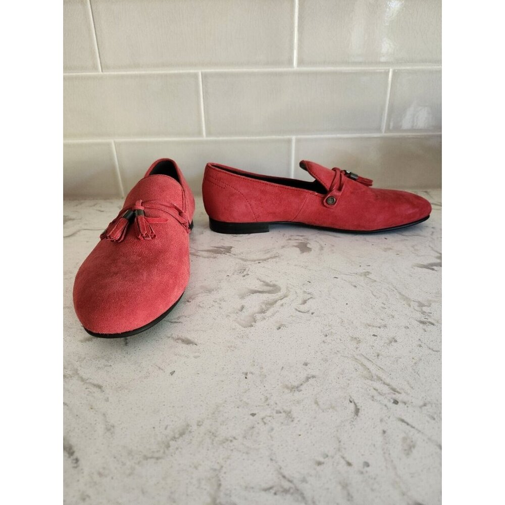 ALDO Mccrery Red Suede Slip On Shoes Tassel Loafer. Men’s Size 11